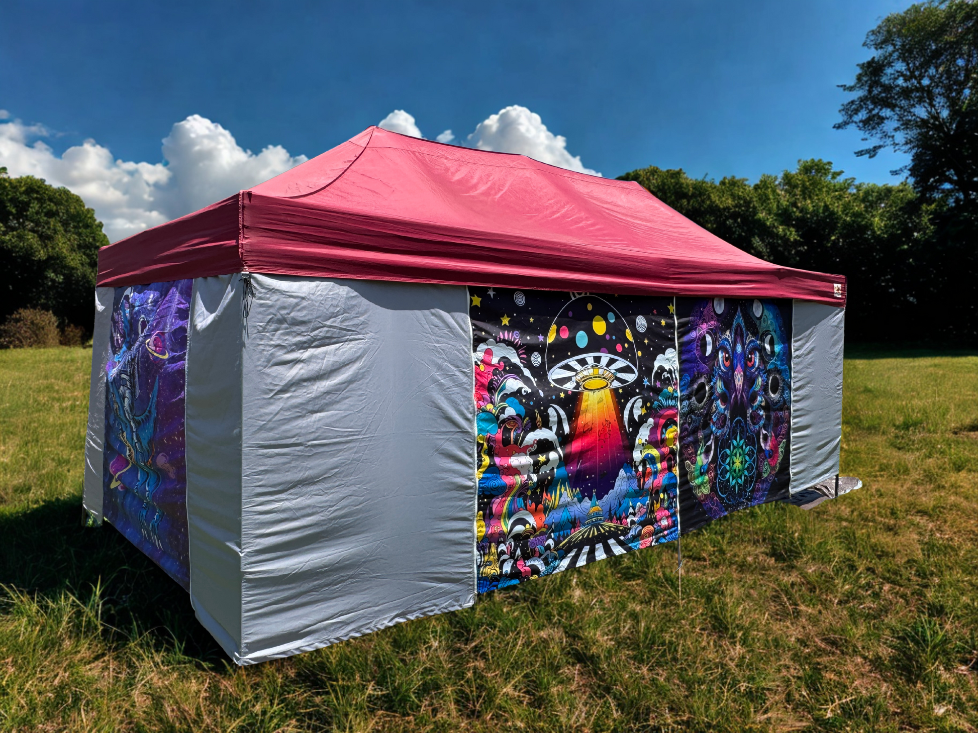 festival pop up tent 10 x 20 LazerTent Canopy Wall Kit – LazerTents